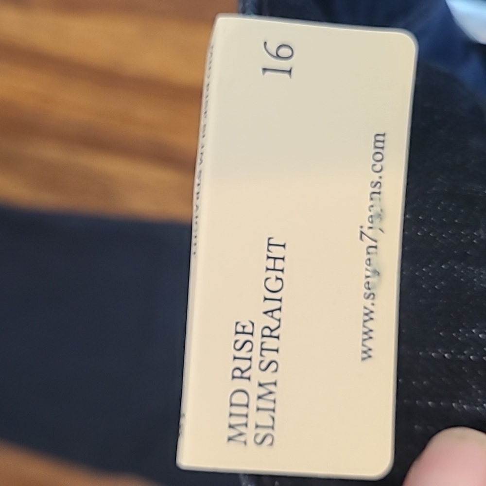 Seven7  Dark Wash Jeans size 16 Limited Edition Slimaker - Picture 8 of 11